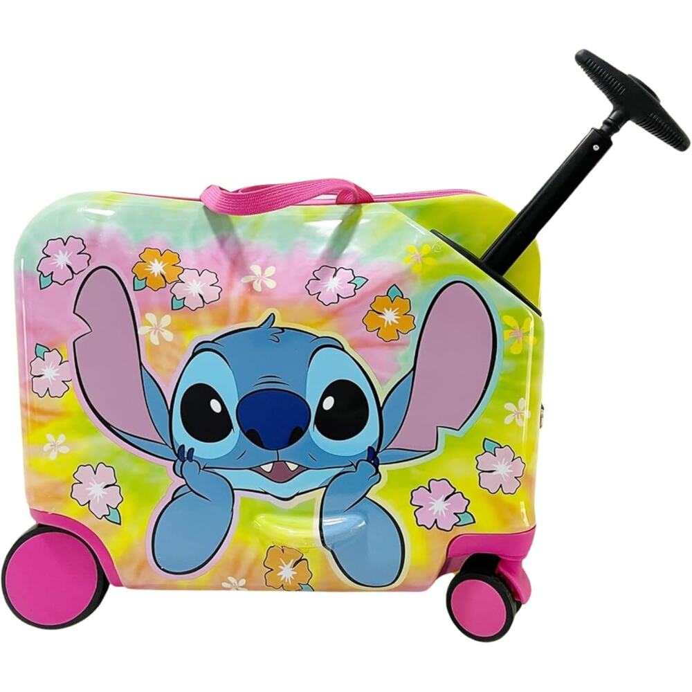 NEW Lilo And Stitch 18" Kids Ride on Suitcase Luggage Hard Shell w/ Handle - Picture 1 of 10